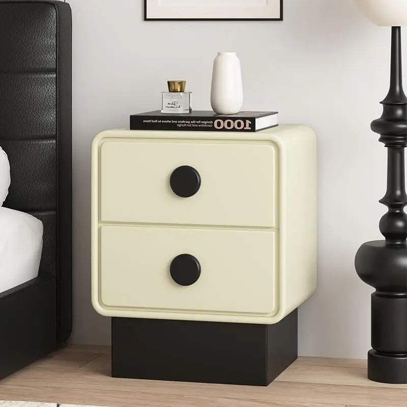 Minimalist Korean Style Bed Side Table With Storage