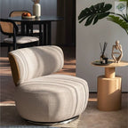 Advanced Swivel Lazy Leisure Chair Made with Fabric