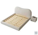 High End Nordic Double Bed Modern White