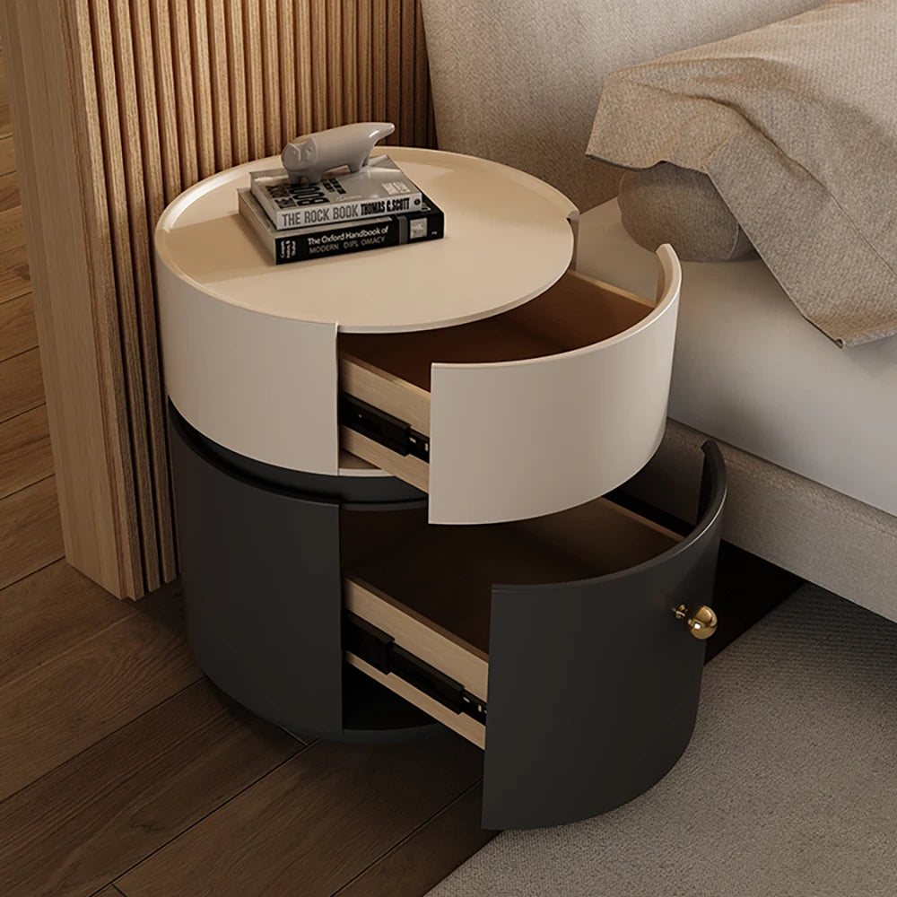 Aesthetic Modern Bed Side Table Storage