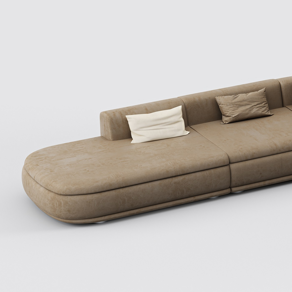 Philips Modern Modular Right Corner Sofa Fully Upholstered