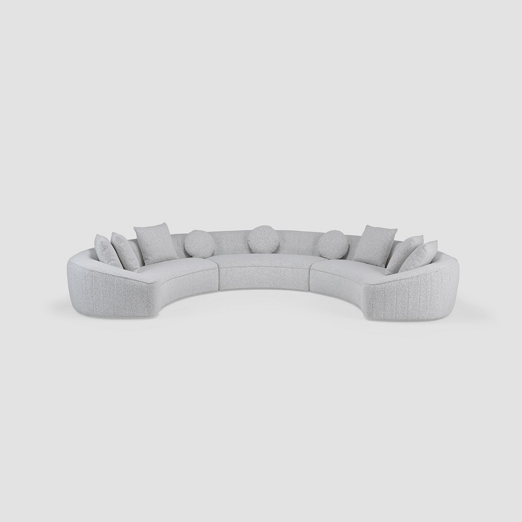 Philips Modern Sectional Style Sofa Fully Upholstered In Fabric