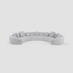 Philips Modern Sectional Style Sofa Fully Upholstered In Fabric