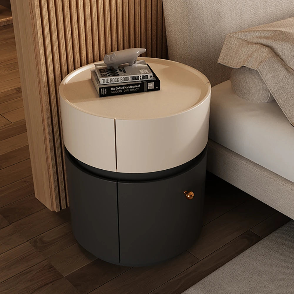 Aesthetic Modern Bed Side Table Storage