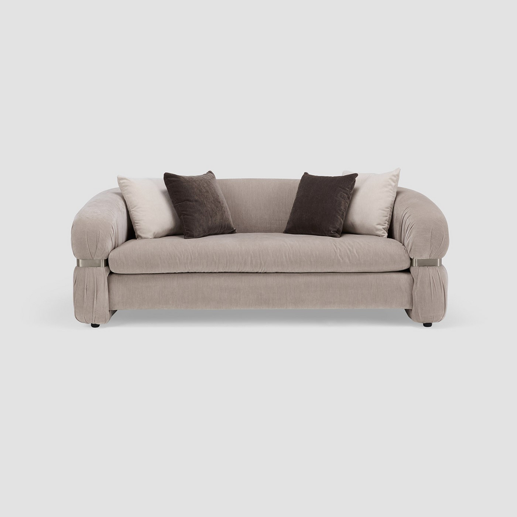 Alexa High Density Padded Foam 2-Seater Sofa In Fully Upholstered