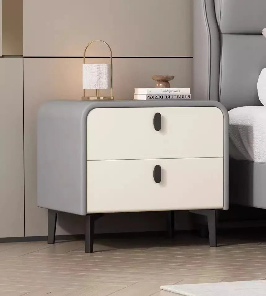 Nordic Style Bed Side Table Two Tone Combination