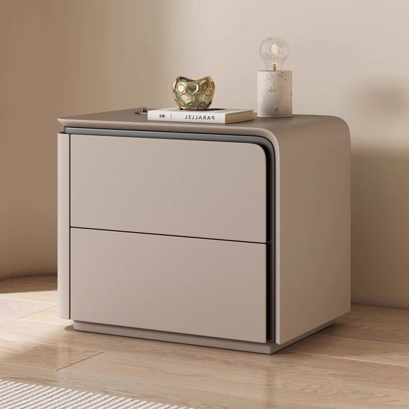 Modern Nordic Bed Side Table With 2 Drawers