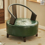 Modern Circular Chair Made With Solid Wood For Living Room